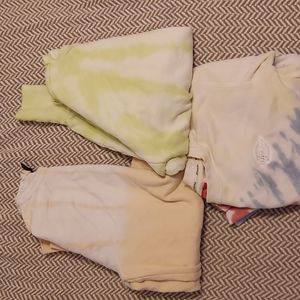 Tie dyed sweatshirt bundle